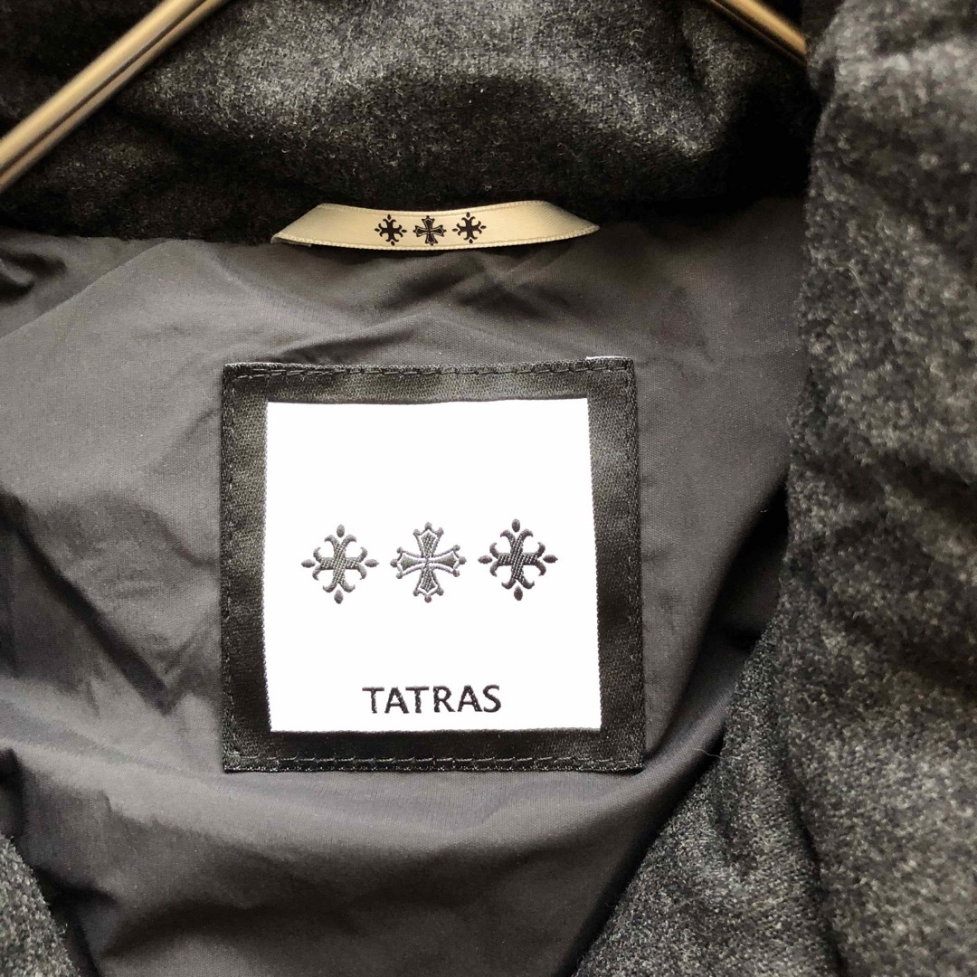 TATRAS♪タトラス♪ダウンコート カシミヤ ネイビー M 女優襟 TATRAS♪タトラス♪ダウンコート カシミヤ ネイビー M 女優襟