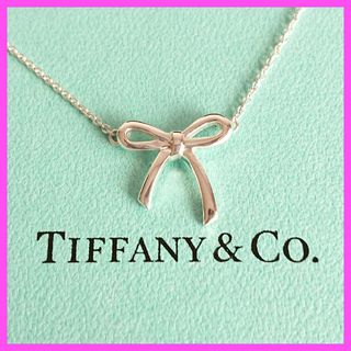 ティファニー(Tiffany & Co.)のTiffany & Co. ティファニー ボウ リボン シルバー ネックレス(ネックレス)