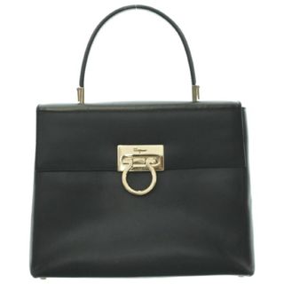 サルヴァトーレフェラガモ(Salvatore Ferragamo)のSalvatore Ferragamo ハンドバッグ - 黒 【古着】【中古】(ハンドバッグ)