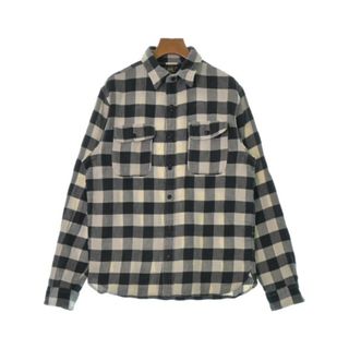 ダブルアールエル(RRL)のRRL ダブルアールエル カジュアルシャツ M 黒xアイボリー(チェック) 【古着】【中古】(シャツ)