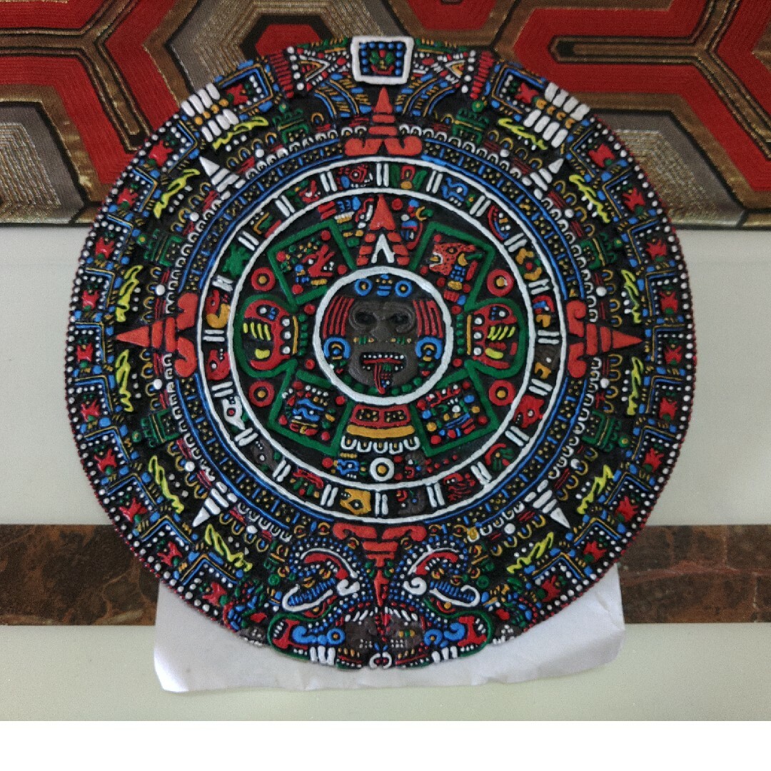 メキシコ アステカ 太陽の石 暦 アステカカレンダー かわいい メキシコ アステカ 太陽の石 暦 アステカカレンダー かわいい