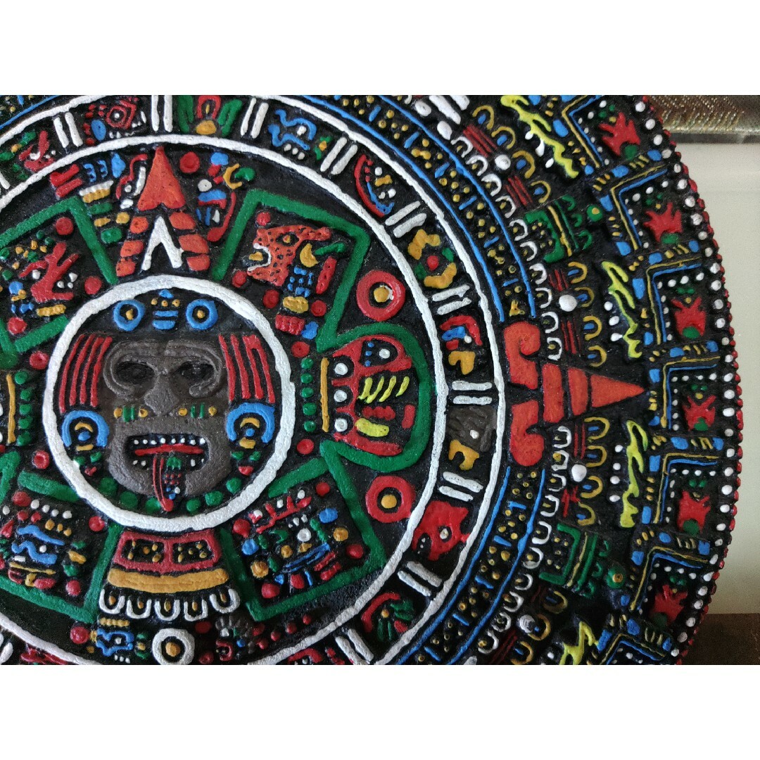 メキシコ アステカ 太陽の石 暦 アステカカレンダー かわいい メキシコ アステカ 太陽の石 暦 アステカカレンダー かわいい