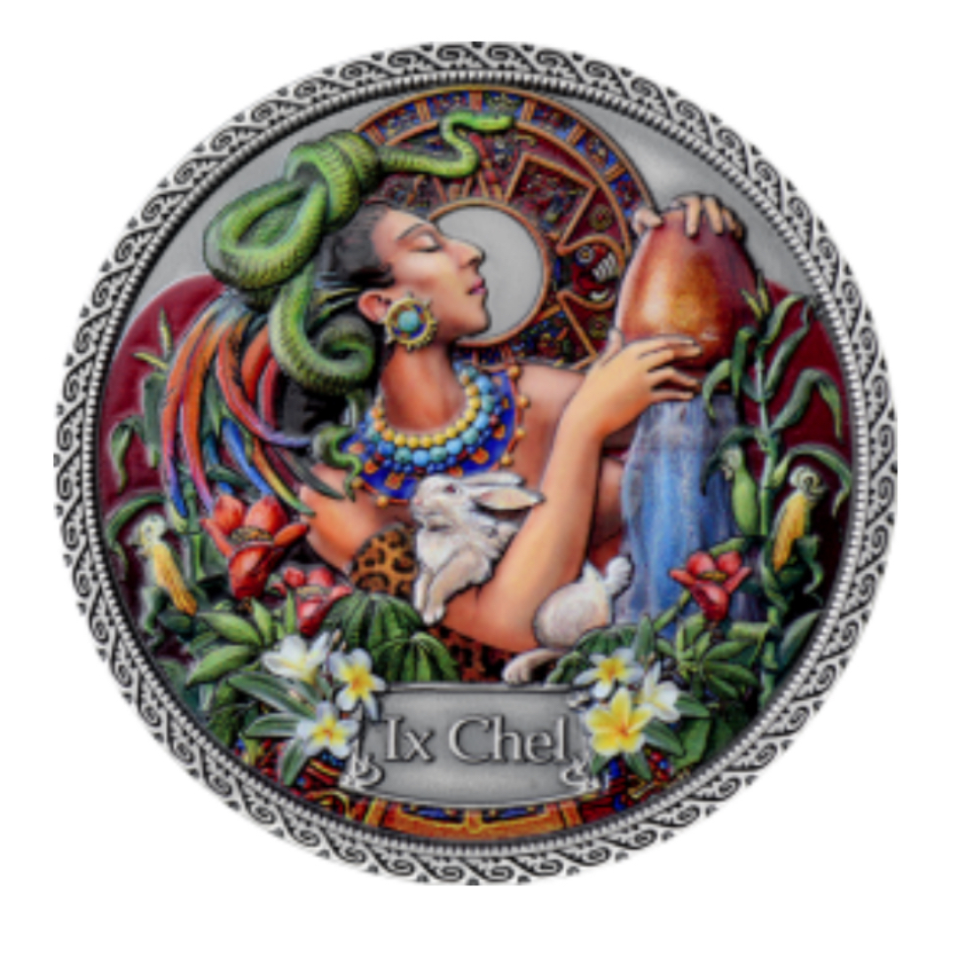 2021年ガーナ Ix Chel イクス・チェル 健康の女神 大型銀貨 50g 2021年ガーナ Ix Chel イクス・チェル 健康の女神 大型銀貨 50g