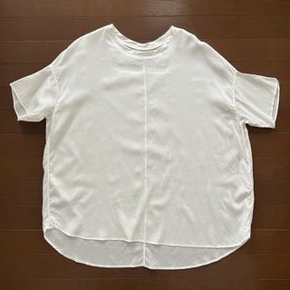 アギュー(ARGUE)の美品argue COTTON CUPRA FLOW BLOUSE(シャツ/ブラウス(半袖/袖なし))