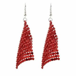 ♪♪ タッセルボヘミア　red(ピアス)(ピアス)