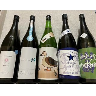 日本酒1升5本　寒菊　栄光富士　山の寿　いづみ橋　波の音