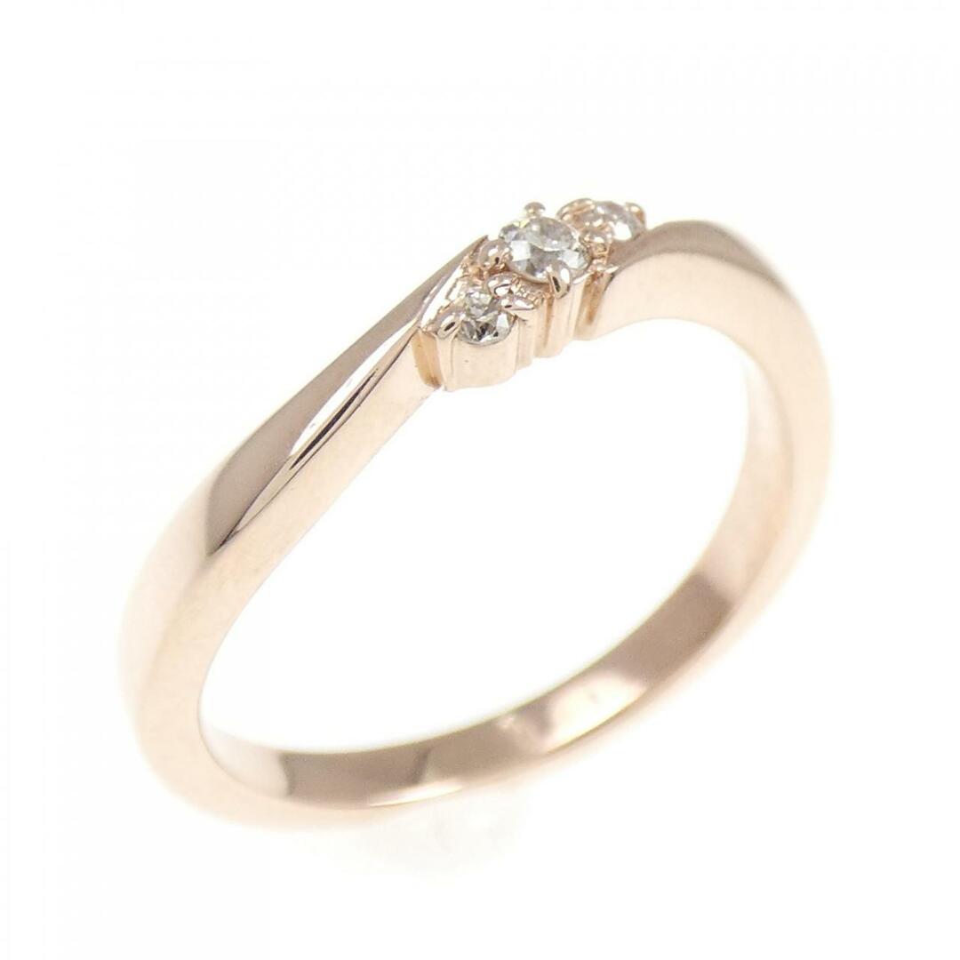 K10PG ダイヤモンド リング レディースのアクセサリー(リング(指輪))の商品写真