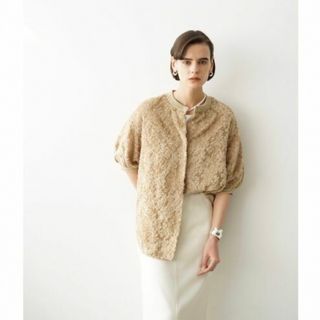 クラネ(CLANE)の【新品未使用】clane FRINGE HALF SLEEVE CARDIGAN(カーディガン)