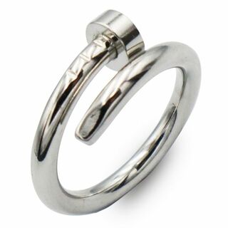 指輪 レディース リング シルバー 釘 ステンレス シンプル 重ね付け 高級感(リング(指輪))