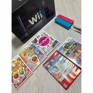 ニンテンドウ(任天堂)の超美品 箱あり Wii本体 ソフト リモコン 説明書付き(家庭用ゲーム機本体)