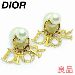 クリスチャンディオール(Christian Dior)のDIOR パール トライバル 両耳ピアス ラインストーン付き 0565s31.(ピアス)