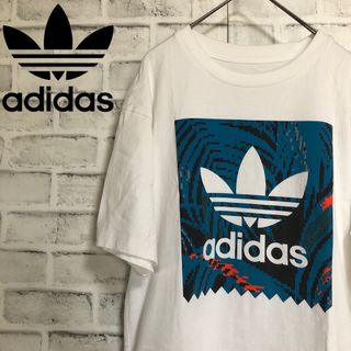 オリジナルス(Originals（adidas）)のadidas⭐️アディダスオリジナルス ビッグトレファイルロゴ Tシャツ M 白(Tシャツ/カットソー(半袖/袖なし))