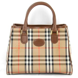 バーバリー(BURBERRY)の『USED』 BURBERRY バーバリー ハンドバッグ  ブラウン【中古】(ハンドバッグ)