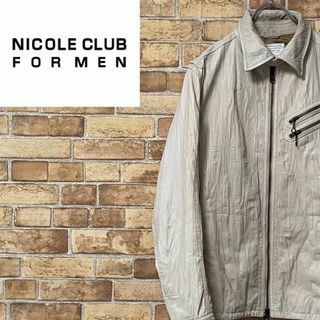 ニコルクラブフォーメン(NICOLE CLUB FOR MEN)のニコルクラブフォーメン　レザージャケット　革ジャン　シングルライダース　50(その他)