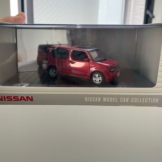 日産 - 日産キューブ　ミニカー　モデルカー　レッド　NISSAN MODEL CAR