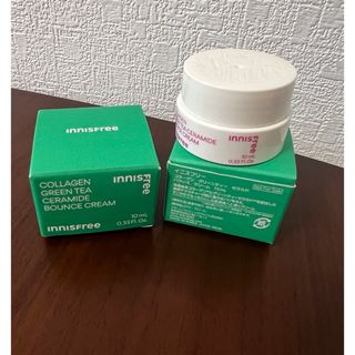 イニスフリー(Innisfree)のイニスフリー　コラーゲングリーンティーセラミドバウンスクリーム　10ml ×2個(フェイスクリーム)