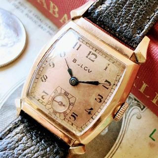 ブローバ(Bulova)の#3082【シックでお洒落】メンズ 腕時計 ブローバ 手巻 アンティーク 動作品(腕時計(アナログ))