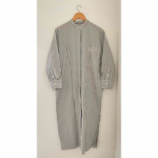 ビューティアンドユースユナイテッドアローズ(BEAUTY&YOUTH UNITED ARROWS)の【美品】BEAUTY&YOUTH 長袖　シャツワンピース　ストライプ　(シャツ/ブラウス(長袖/七分))