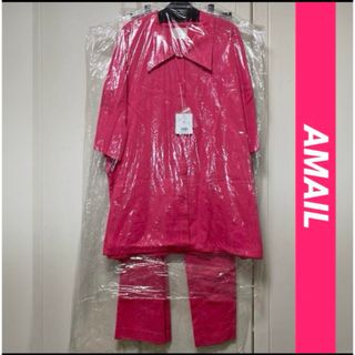 アマイル(AMAIL)のAMAIL アマイル　セットアップ　ピンク　レディース　シャツ　ワイドパンツ(セット/コーデ)