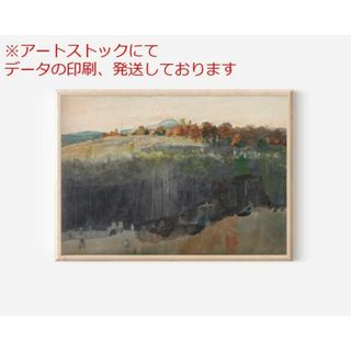 mz ポスター A3 (A4も可) 風景画 ヴィンテージ水彩風景 ウォールア(印刷物)