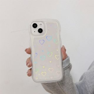 【数量限定】iphoneケース シリコン iphone 波 推し活 写真(モバイルケース/カバー)