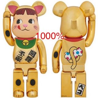 メディコムトイ(MEDICOM TOY)の新品　BE@RBRICK 招き猫 ペコちゃん 金メッキ 1000％ ベアブリック(その他)