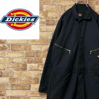 ディッキーズ(Dickies)のディッキーズ　つなぎ　オーバーオール　ワーク　黒　ブラック　ビッグシルエット(その他)