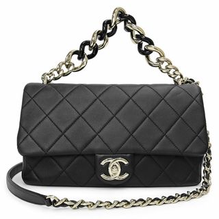 シャネル(CHANEL)のシャネル ココマーク マトラッセ チェーン 2way ショルダー ハンドバッグ 斜め掛け ラムスキン レザー ブラック 黒 ライトゴールド金具 AS1353 CHANEL（未使用　展示品）(ショルダーバッグ)