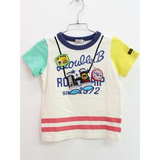 ダブルビー(DOUBLE.B)の【夏物 新入荷!】♪ミキハウスダブルB/MIKIHOUSE DOUBLE.B♪100cm 半袖Tシャツ/半袖カットソー オフホワイト系 Bくん【中古】子供服 キッズ kids 男の子 夏 tops 425042(Tシャツ/カットソー)