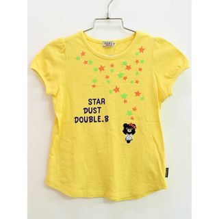 【夏物 新入荷!】♪ミキハウスダブルB/MIKIHOUSE DOUBLE.B♪110cm 半袖Tシャツ/半袖カットソー 黄色 B子ちゃん【中古】子供服 キッズ kids 女の子 夏 tops 425042