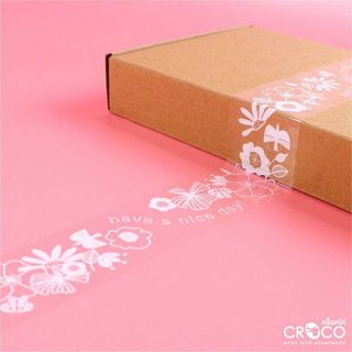 【新品未開封】OPPテープ／Flower／1巻