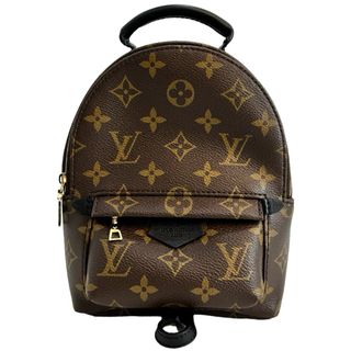 ルイヴィトン(LOUIS VUITTON)の【SALE】LOUIS VUITTON ルイヴィトン リュック モノグラム パームスプリングスバックパックMINI かばん 鞄 M44873    ブラウン 茶 ゴールド金具 レディース 美品【中古品】(リュック/バックパック)