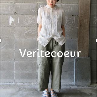 ヴェリテクール(Veritecoeur)のヴェリテクール veritecoeur水撚りリネンシャツ(シャツ/ブラウス(半袖/袖なし))