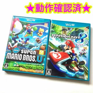 ウィーユー(Wii U)のNEWスーパーマリオブラザーズU マリオカート8 まとめ売り(家庭用ゲームソフト)