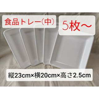 【空き容器】食品トレー　中サイズ　5枚〜(その他)