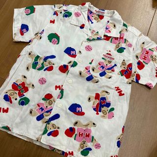 ミキハウス(mikihouse)の半袖シャツ　野球　100 旧タグ　レトロ　80年　オールドミキハウス(Tシャツ/カットソー)