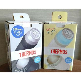 THERMOS - サーモス　THERMOS　 保冷缶ホルダー 350ml缶用 ブラック　ホワイト