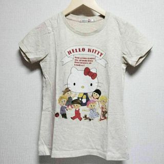 【UNIQLO】ユニクロ Tシャツ（S）ベージュ ハローキティ コットン(Tシャツ(半袖/袖なし))