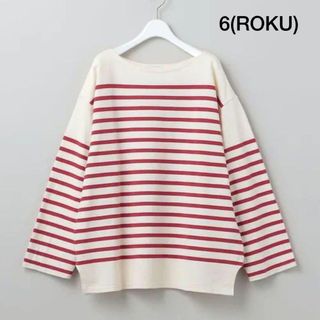 6(ROKU) RASCHEL BORDER PULLOVER ロンt 長袖(カットソー(長袖/七分))