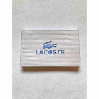 ラコステ(LACOSTE)のLACOSTE ラコステ タオルハンカチ ブルー 1枚(ハンカチ/ポケットチーフ)