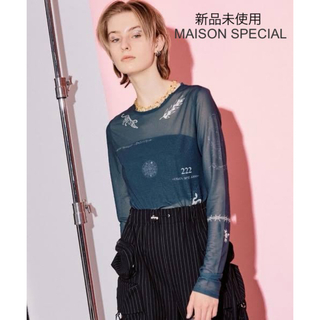 MAISON SPECIAL - 未使用♦MAISON SPECIAL TATOOプリントシアーTOP