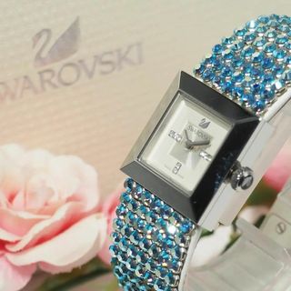 スワロフスキー(SWAROVSKI)のスワロフスキー 8P スワロフスキーベルト 腕時計 箱 冊子 C485(腕時計)