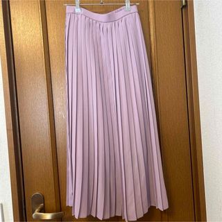 ユニクロ(UNIQLO)のシフォンプリーツロングスカート（丈標準80～84cm）(ロングスカート)