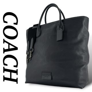 コーチ(COACH)のコーチ　ビジネスバッグ　トートバッグ　2way  ロゴ型押し　A4収納可　レザー(ビジネスバッグ)