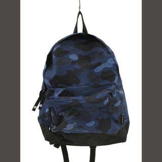 A BATHING APE - アベイシングエイプ カモフラ柄 リュック 迷彩 バックパック ネイビー BAG