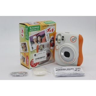 【返品保証】 【元箱付き】フジフィルム Fujifilm instax mini 25 cheki オレンジ チェキ  v642(フィルムカメラ)