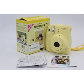 【美品 返品保証】 【元箱付き】フジフィルム Fujifilm instax mini 8 イエロー チェキ  v643(フィルムカメラ)