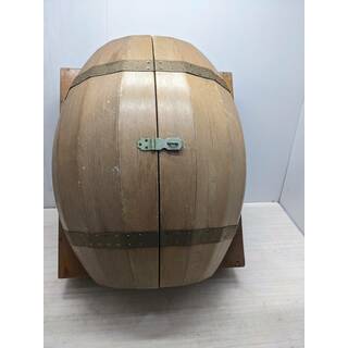 S77430 木製 樽型 ワイン/ウイスキー ラックセット