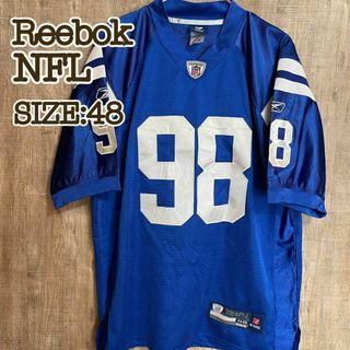 リーボック(Reebok)のReebok リーボック　ゲームシャツ　NFL/インディアナ・コルツ　ブルー48(Tシャツ/カットソー(半袖/袖なし))