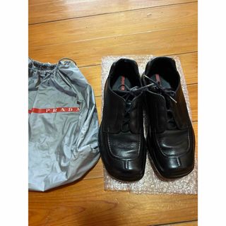 プラダ(PRADA)のPRADA プラダ　ビジネスシューズ　黒　6 メンズ　26〜27程度　袋付き(ドレス/ビジネス)